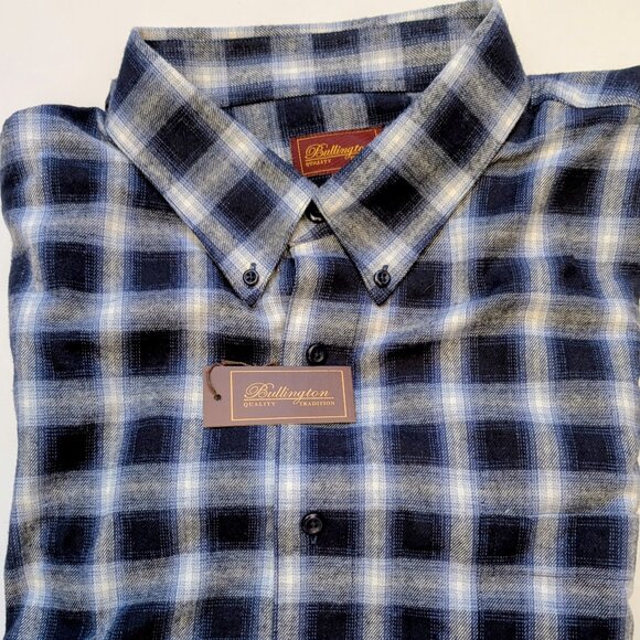 Bullington Other - Bullington Brushed Cotton Blend Flannel - XXL - Navy